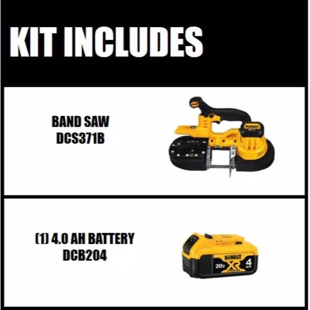 DEWALT DCS371B 20V MAX Cordless Band Saw, Tool Only