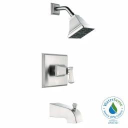 Glacier Bay Exhibit Single-Handle Tub and Shower Faucet, Brushed Nickel thumbnail 5