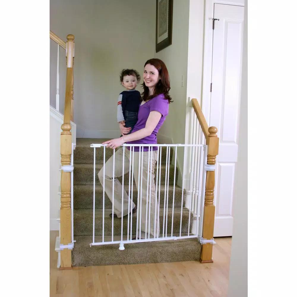 Regalo Extra-Tall 35" Metal Safety Gate for Top of Stairs