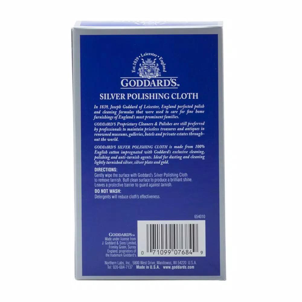 Goddard's Silver Cloth Cleaner - 100% English Cotton Polishing Wipes