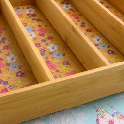 Urban Market Gibson's Urban Market Life on the Farm 5-Compartment Bamboo Utensil Tray thumbnail 3