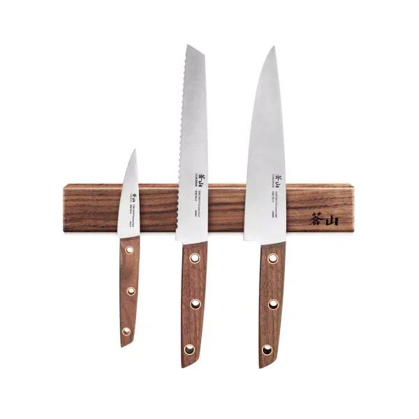 Cangshan 12 in. Walnut Wood Magnetic Knife Bar