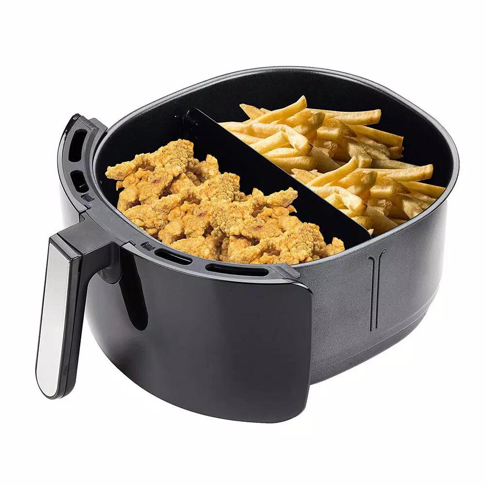 GoWISE USA 7.0 Qt. Black Electric Air Fryer with 8-in-1 Functionality and Recipe Book
