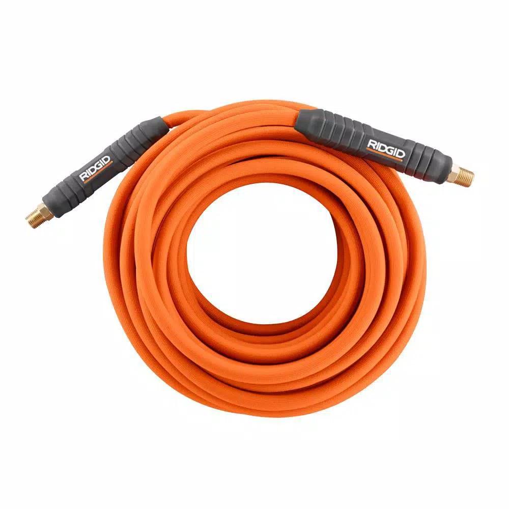 RIDGID 15-Degree 1-3/4 in. Coil Roofing Nailer with 50 ft. Lay Flat Air Hose Kit