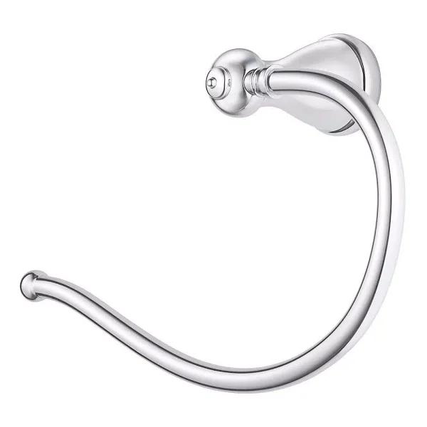 Pfister Marielle Polished Chrome Hand Towel Ring - Classic Metal Wall Mount