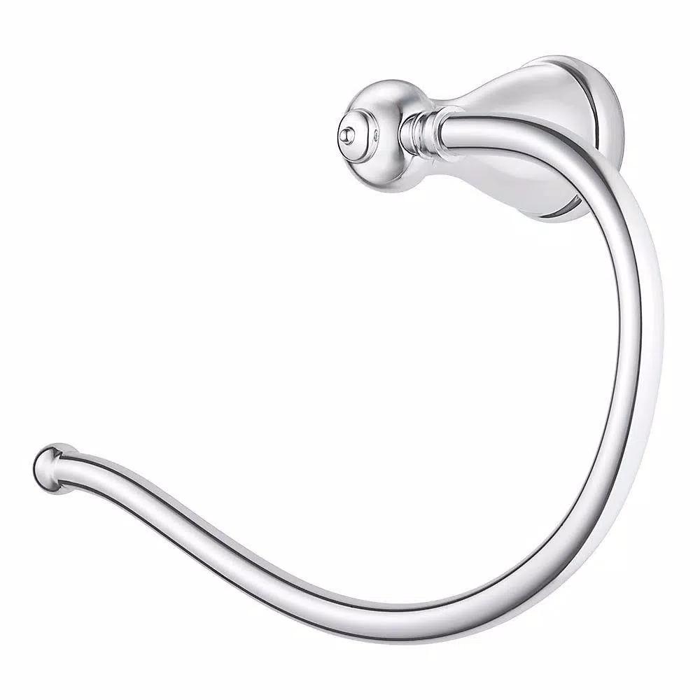 Pfister Marielle Polished Chrome Hand Towel Ring - Classic Metal Wall Mount