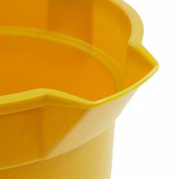 TAFCO PRODUCTS Tafco 3.5 Gal. Yellow Round Utility ECO Bucket, 100% Recycled Plastic with Easy Pour Spout thumbnail 7