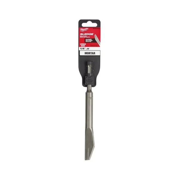 Milwaukee 1/4 in. x 8 in. SDS-Plus SLEDGE Steel Mortar Knife Chisel Bit