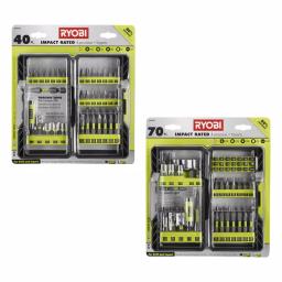 RYOBI Impact Rated Driving Bit Sets - 40-Piece or 70-Piece Kits thumbnail 1