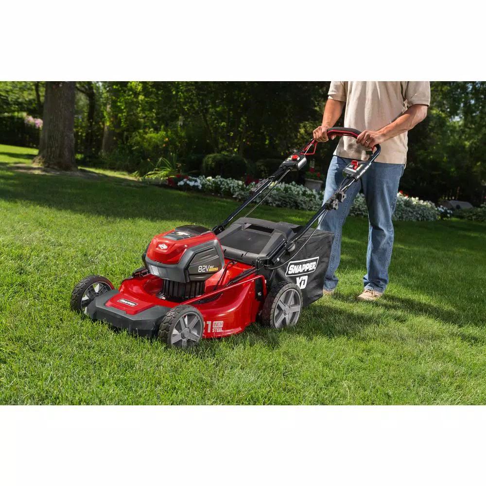 Snapper XD 82V MAX 21 in. Self-Propelled Cordless Lawn Mower Kit with (2) 2.0 Ah Batteries & Rapid Charger