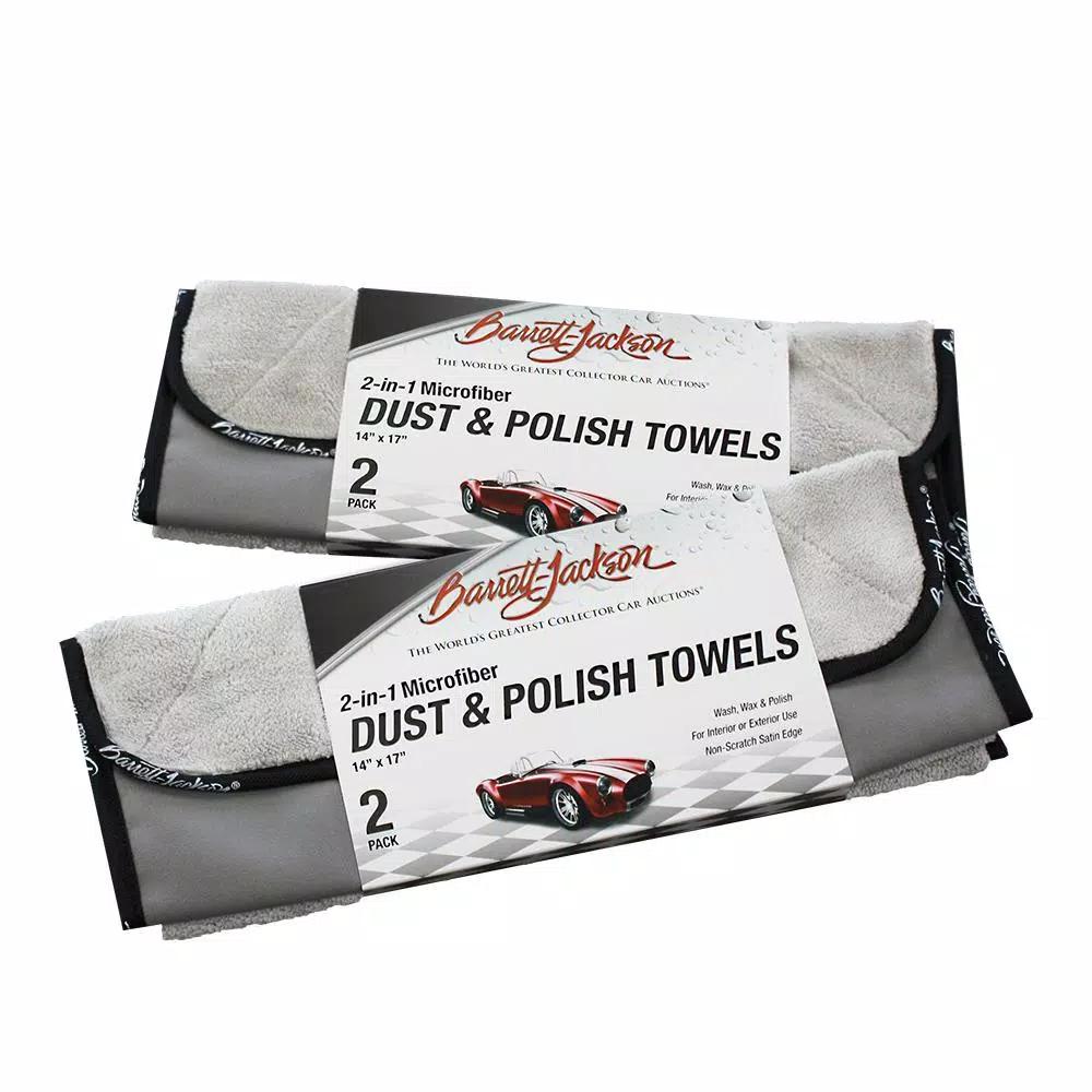 Barrett-Jackson Dust and Polish Towel Kit, 2-Pack