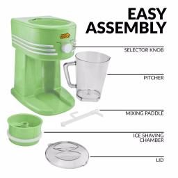 Taco Tuesday 40 oz. Frozen Beverage Station, Lime Green Ice Crusher & Slush Maker thumbnail 7