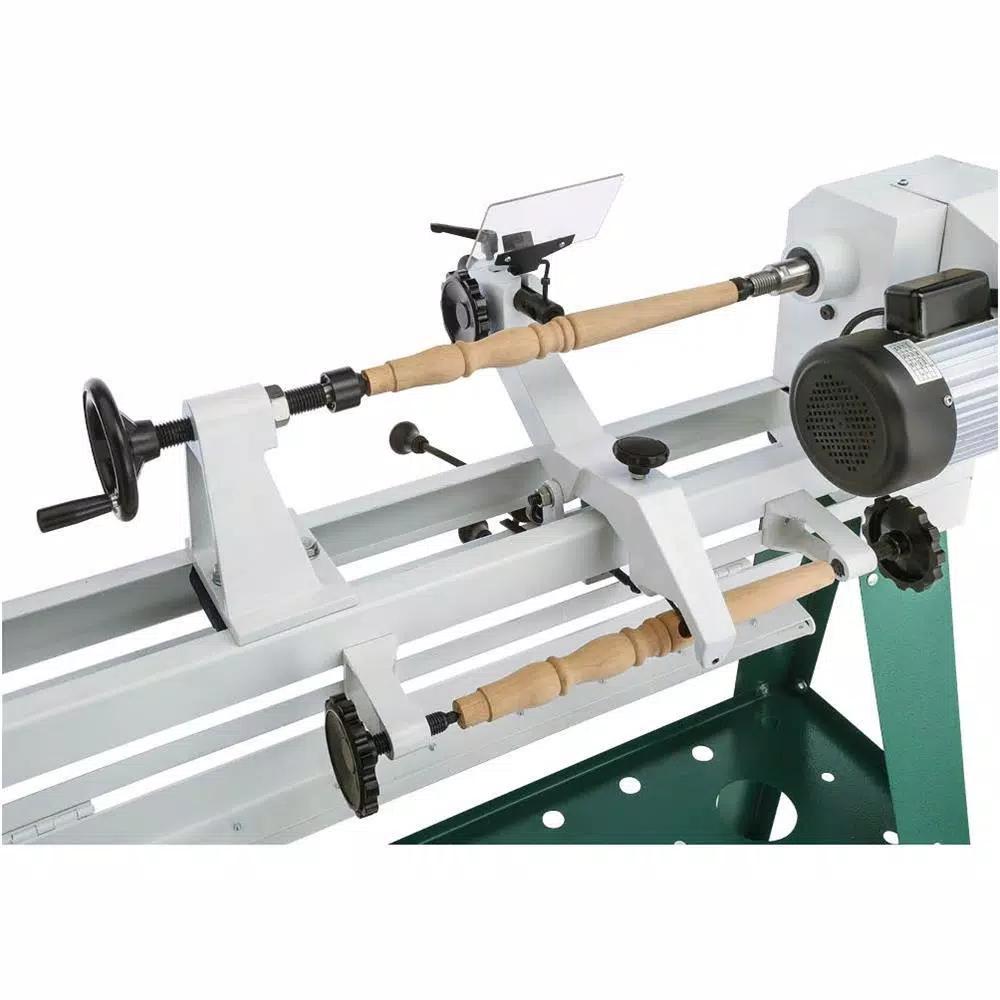 Grizzly Industrial 14 in. x 37 in. Wood Lathe with Copy Attachment, 3/4 HP, 110V