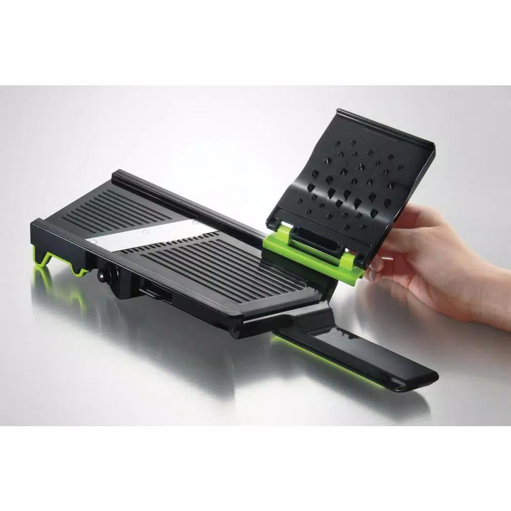Simposh Handheld Mandoline Slicer with Julienne Blades and Adjustable Thickness Settings