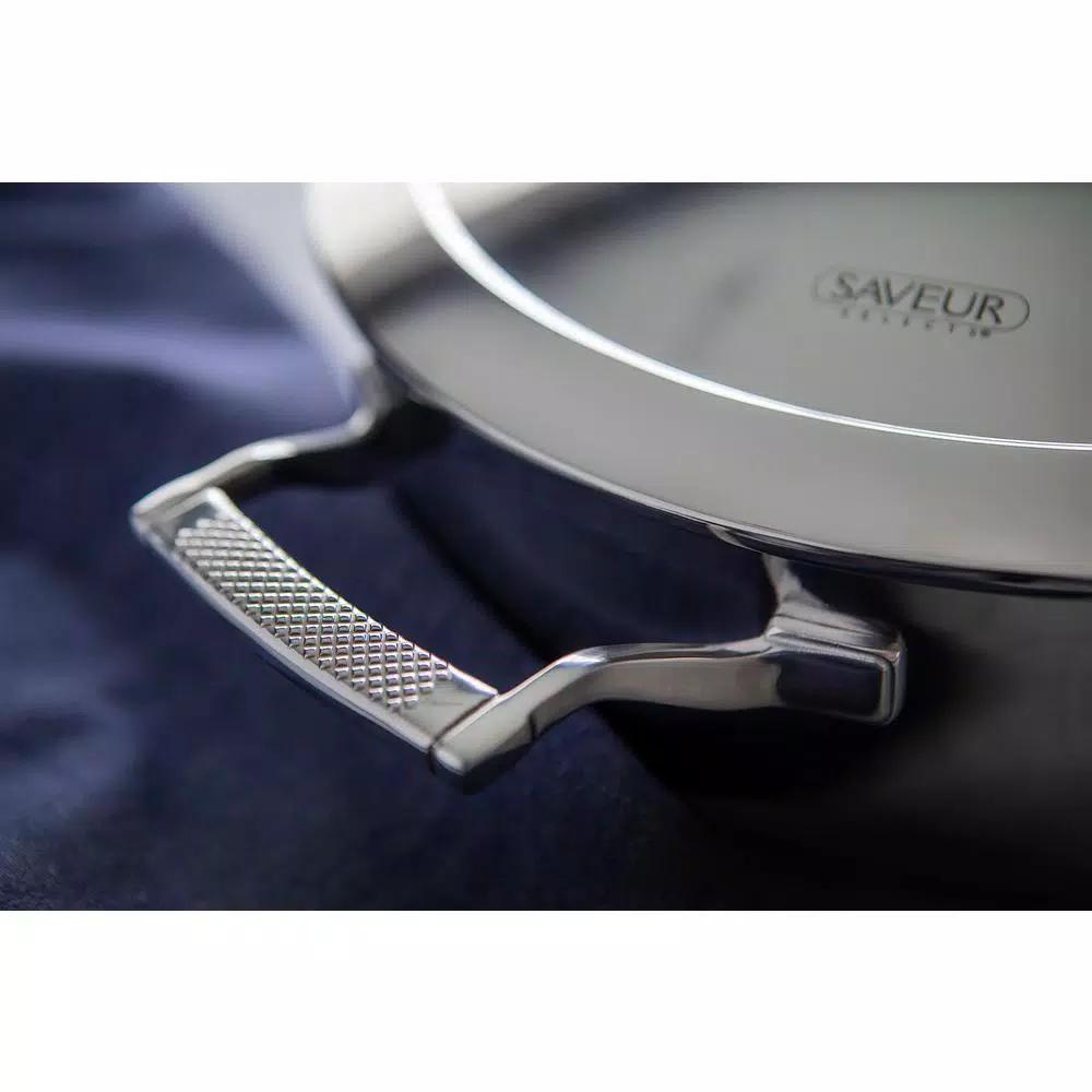 Saveur Selects Voyage 6 qt. Tri-Ply Stainless Steel Stock Pot with Lid