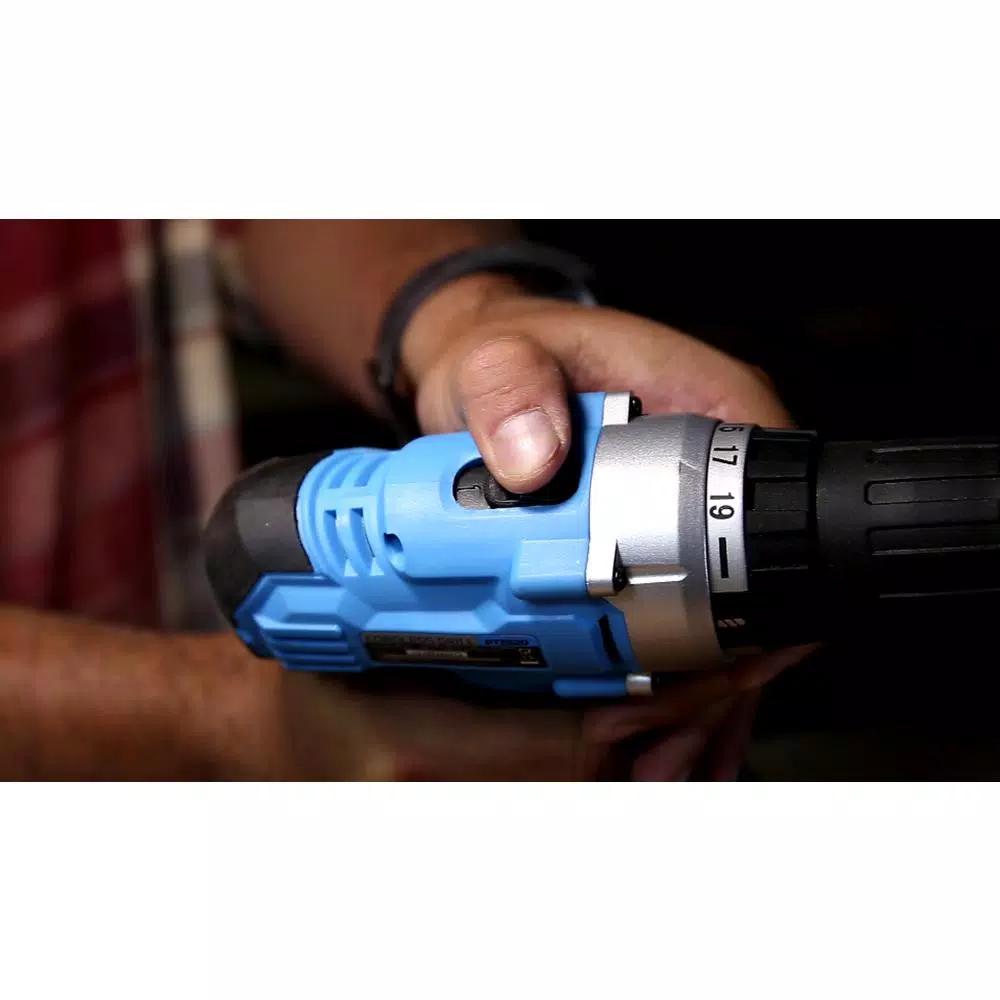 Pulsar PT2520 20V Cordless 1/2 in. Drill/Driver Kit with 2 Ah Battery and 1-Hour Charger