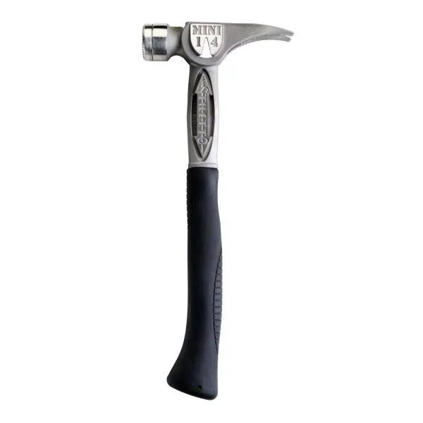 Stiletto TiBone 14 oz. Titanium Smooth Face Hammer with 15.25 in. Curved Handle