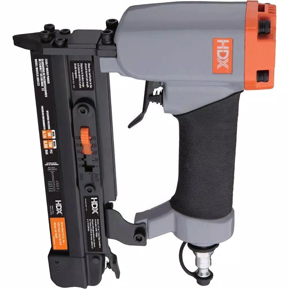 HDX 23-Gauge 1 in. Micro Pin Nailer, Pneumatic Air Powered