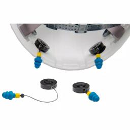 Unbranded ReadyMax Ripcord Retractors with NRR 25 dB Silicone PermaPlugs for Hard Hats and Bump Caps thumbnail 2