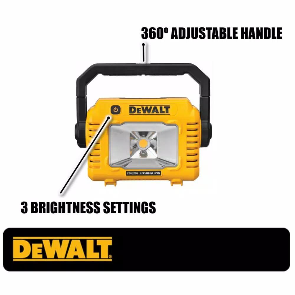 DEWALT 20V MAX Compact LED Task Light with (1) 20V 3.0Ah Battery