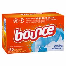 Bounce Fabric Softener Dryer Sheets, Fresh Linen Scent, 160-Count thumbnail 3