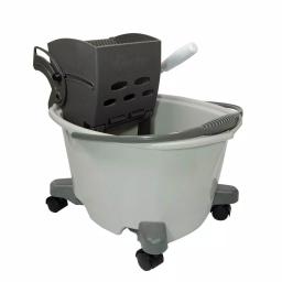 Quickie 5 Gallon Plastic Mop Bucket with Wringer and Heavy-Duty Steel Handle thumbnail 2