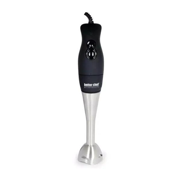 Better Chef 2-Speed Black Handheld Mixer with Comfort Grip and Stainless Steel Attachments, 200W