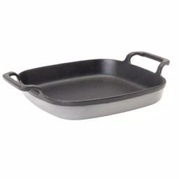 Bayou Classic Enameled Cast Iron Baking Dish, Weathered Gray, 10.24 x 11.5 in thumbnail 1