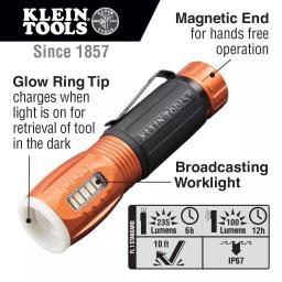Klein Tools 2-Piece Non-Contact Voltage Tester with Laser Pointer and Dual-Mode Flashlight Work Light Tool Set thumbnail 3