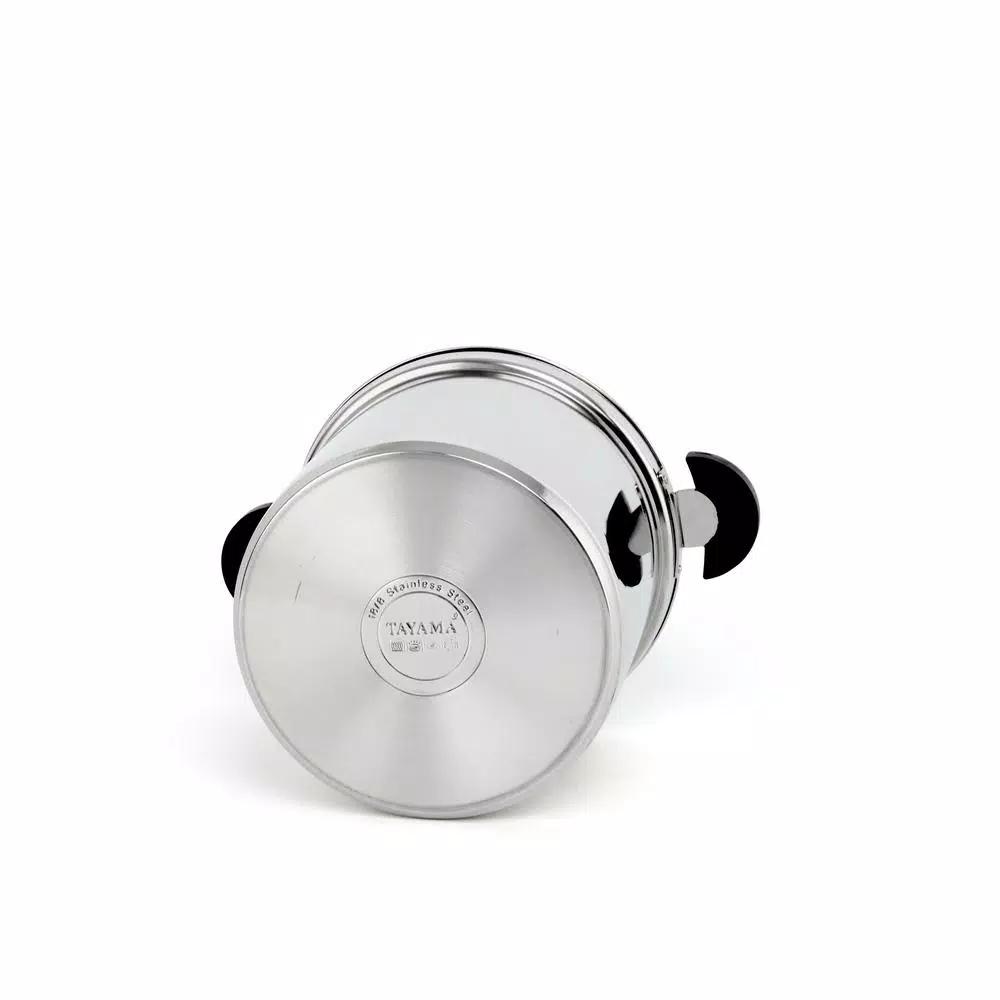 Tayama TXM-70XL 7 Qt. Stainless Steel Thermal Cooker and Slow Cooker, White