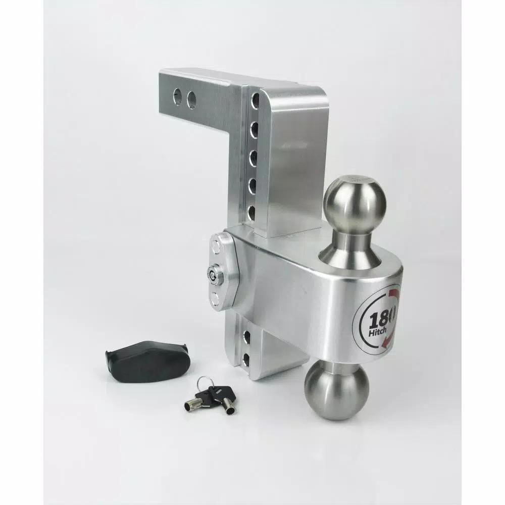 Weigh Safe 180-Hitch Adjustable Aluminum Trailer Hitch Ball Mount