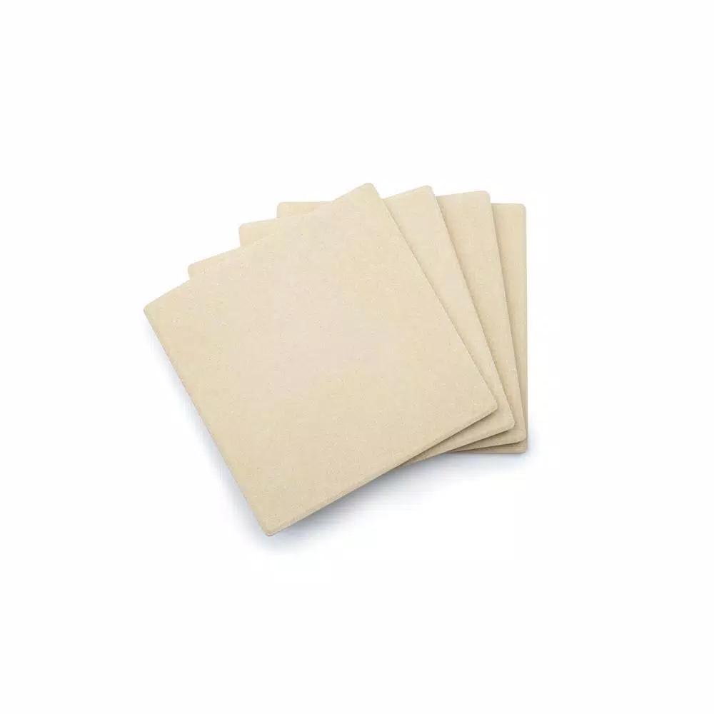 Outset Cordierite Pizza Grill Stone Tiles, Set of 4