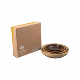 Denby Studio Craft 4-Piece Nesting Bowl Set, Brown Clay Serving Bowls thumbnail 4