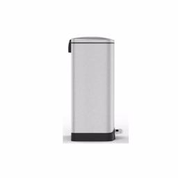 Innovaze 10.6 Gallon Brushed Stainless Steel Rectangular Step-On Trash Can with Fingerprint Resistant Finish thumbnail 4