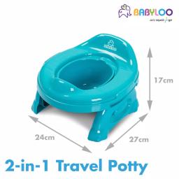 Babyloo 2-in-1 Portable Travel Potty for Toddlers - Blue thumbnail 3