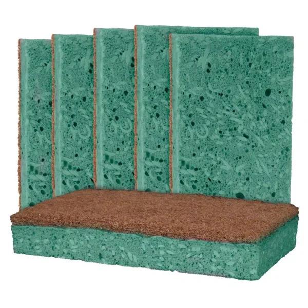 Grease Beast Heavy-Duty Soap-Infused Outdoor Scrub Sponge, Odor and Bacteria Resistant, X-Large (6-Pack)