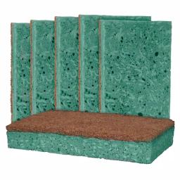 Grease Beast Heavy-Duty Soap-Infused Outdoor Scrub Sponge, Odor and Bacteria Resistant, X-Large (6-Pack) thumbnail 1