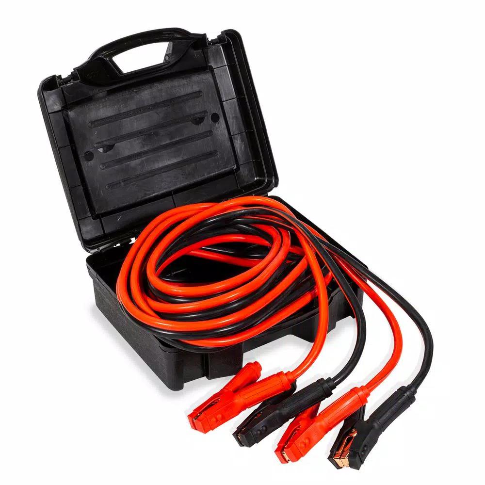 Stark 25 ft. Heavy-Duty 0-Gauge Battery Jumper Cables, 600 Amp