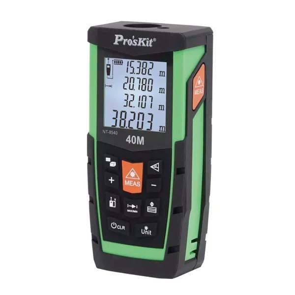 Pro'sKit 40m Laser Distance Measurer - Digital Range Meter with IP54 Dust & Spray Protection