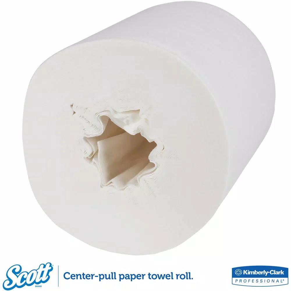 Scott Roll Control Center-Pull Paper Towels, 700 Sheets Per Roll, White