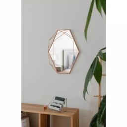 Umbra Prisma Modern Copper Wall Mirror, Metal and Glass Accent Mirror thumbnail 7