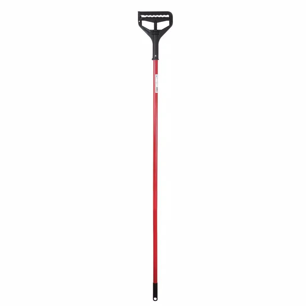 Bison Life 63 in. Mop Handle with High-Impact Plastic Head and Thumbwheel Adjustment