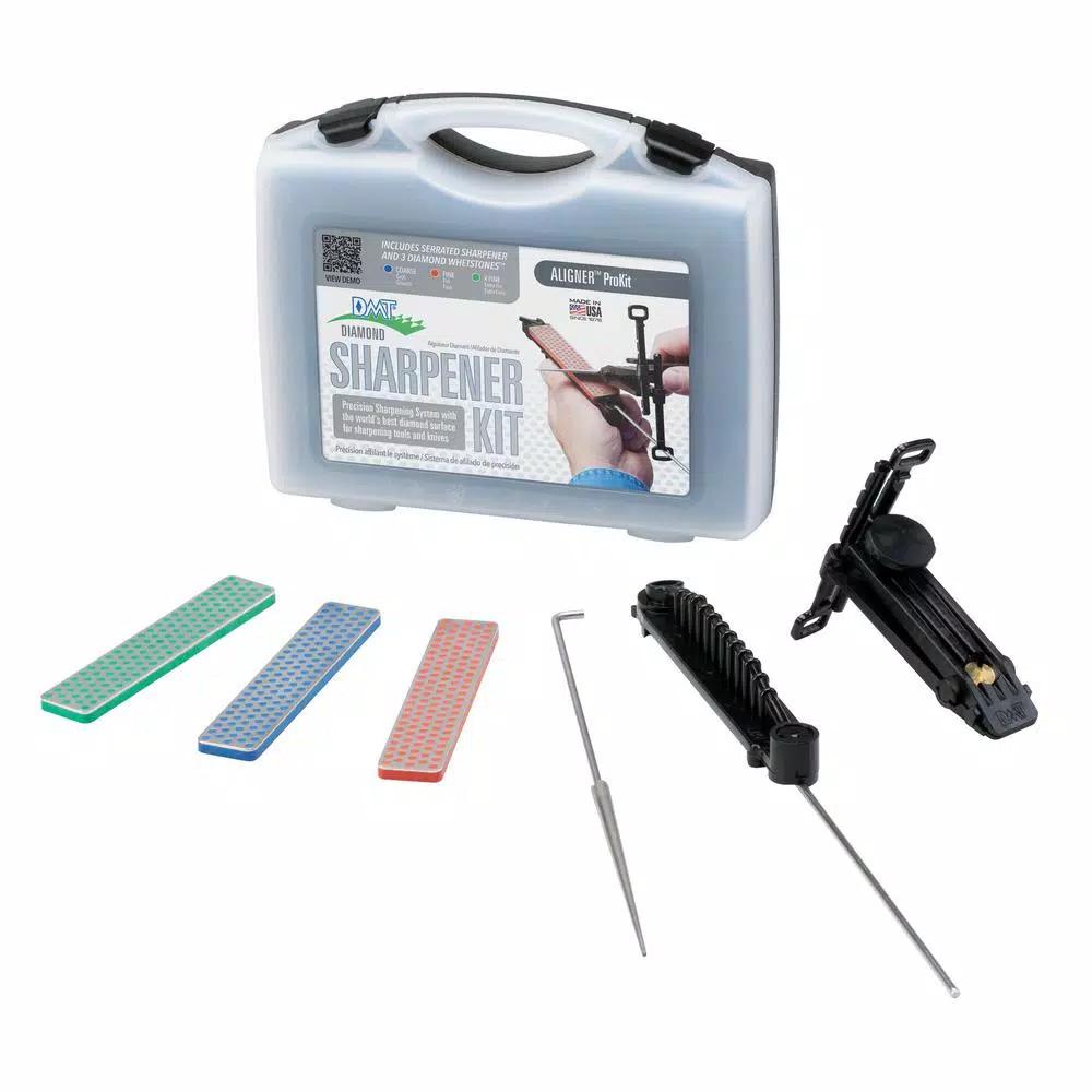 DMT Aligner Pro Kit Diamond Guided Sharpening System with 7-Angle Adjustable Guide