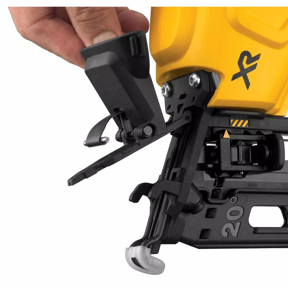 DEWALT 20V MAX 16-Gauge Cordless Angled Nailer Kit with Bonus DCD780B Compact Drill/Driver