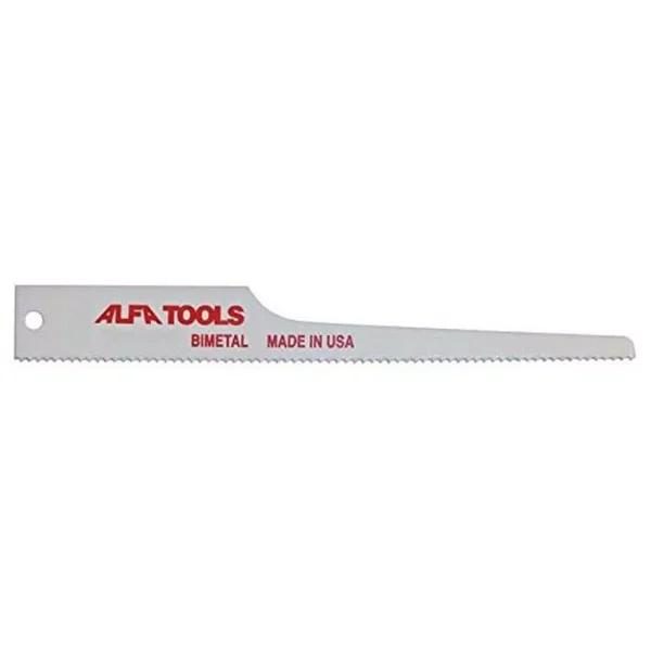 Alfa Tools 4 in. x 18 TPI Air Saw Blades, 50-Pack Steel Reciprocating Saw Blades for Metal