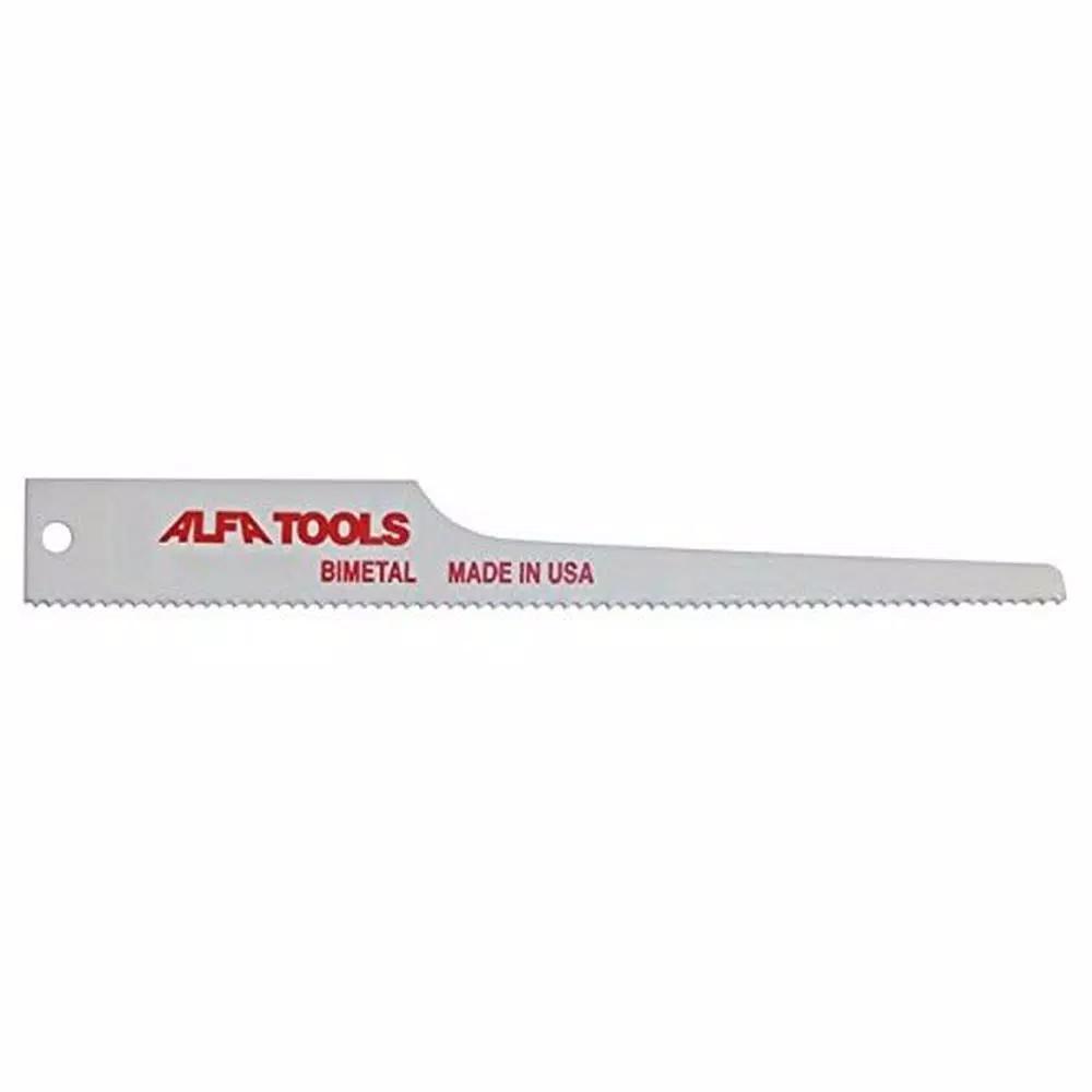Alfa Tools 4 in. x 18 TPI Air Saw Blades, 50-Pack Steel Reciprocating Saw Blades for Metal