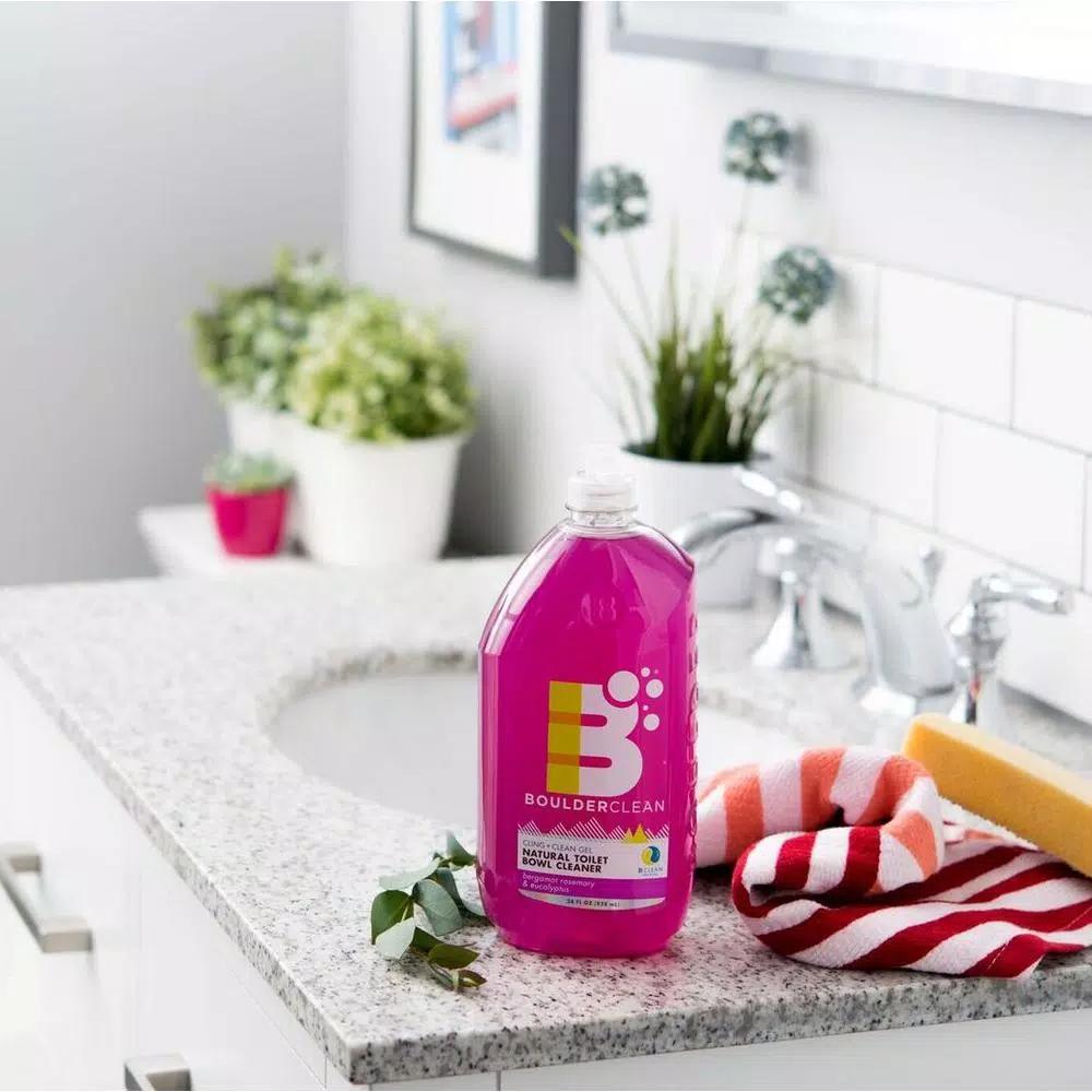 BOULDER CLEAN Clean Natural Toilet Bowl Cleaner Gel - Bergamot, Rosemary & Eucalyptus, 28 oz.