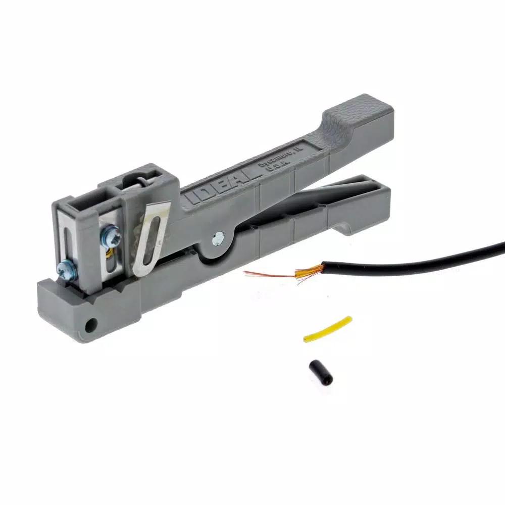 Ideal Adjustable Coax and Fiber Ringer Stripper Tool, Up to 1/8 in.