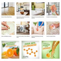 Eco Clean 32 oz. Pure Cold Pressed Orange Oil - Concentrated Citrus Peel Extract thumbnail 2