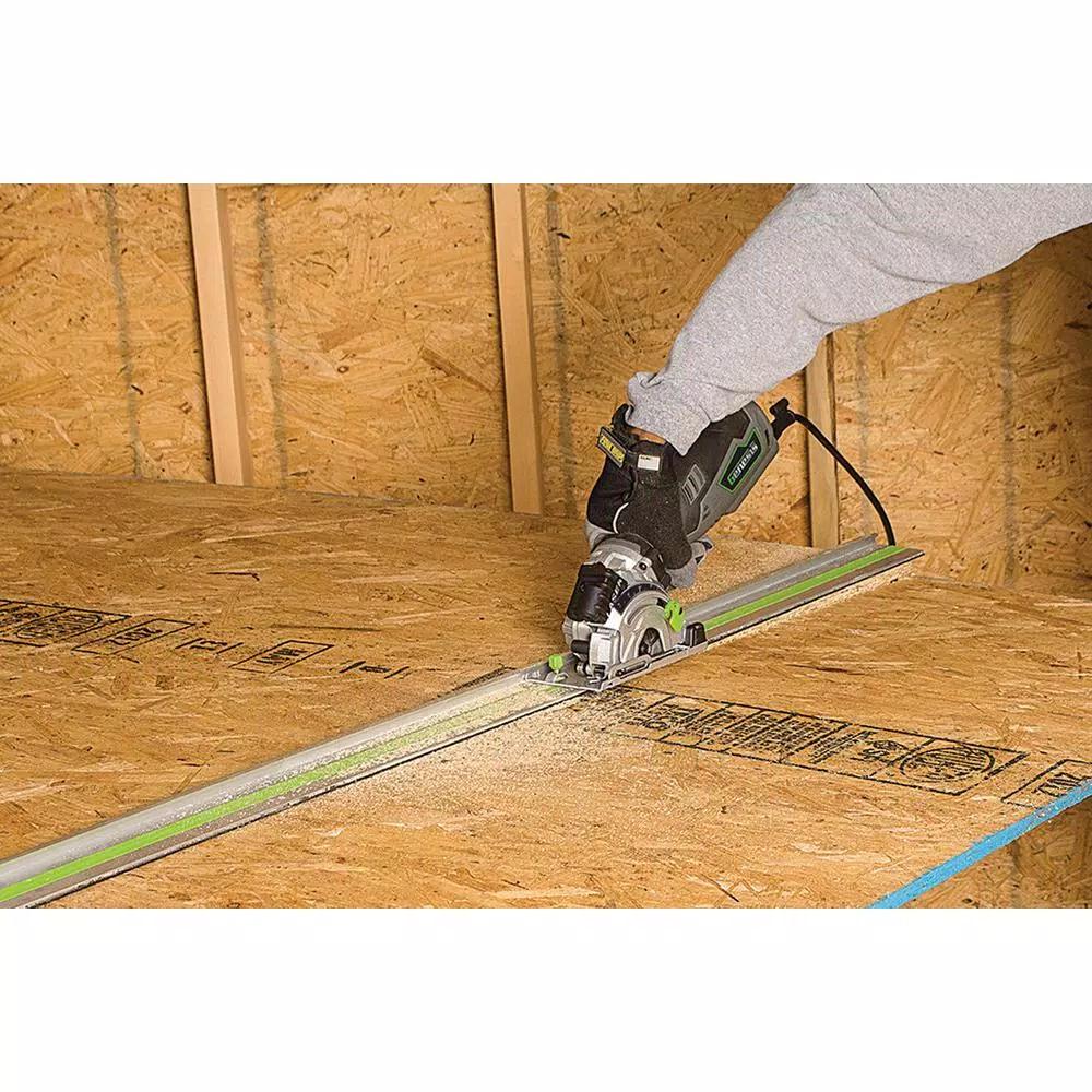 Genesis GPCS535K 3-1/2 in. 5.8 Amp Compact Plunge Circular Saw Kit with Laser and Accessories
